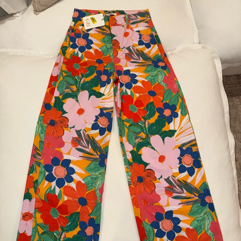 Gianni Bini Colorful Floral Pants